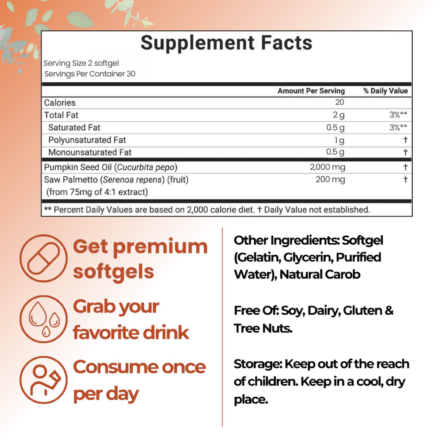 Pumpkin Seed Oil Capsules